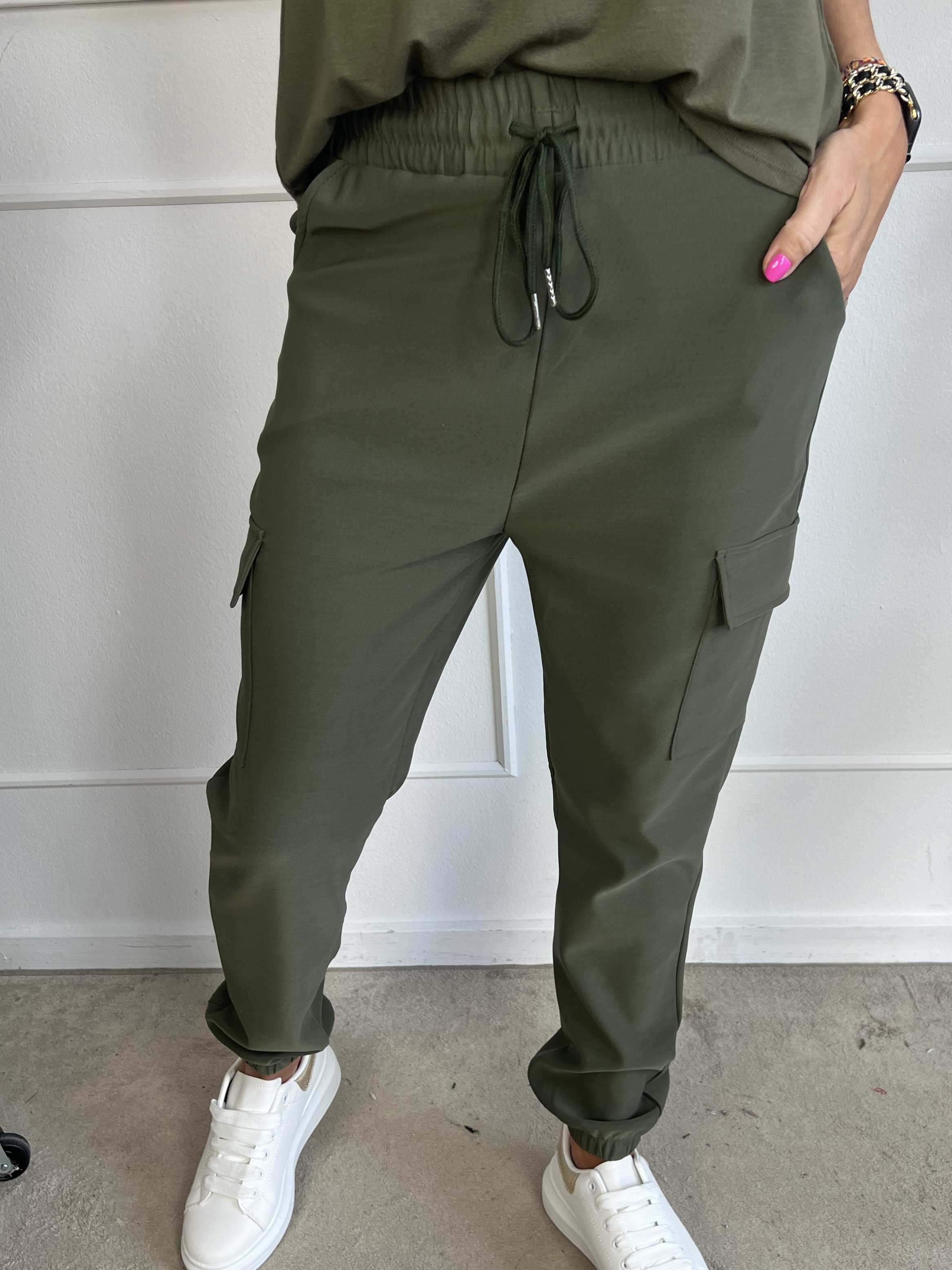 Denise - Fede cargo bukser med lommer på siderne